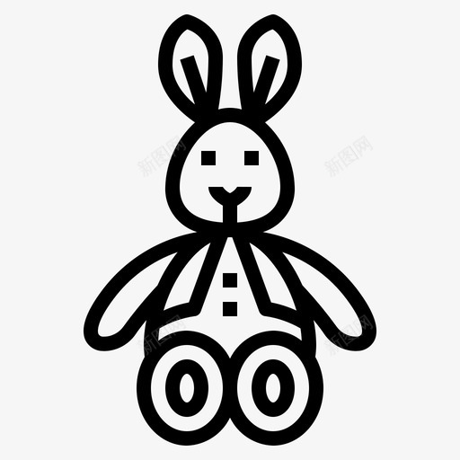 兔子动物毛茸茸的svg_新图网 https://ixintu.com 兔子 动物 毛茸茸 玩具
