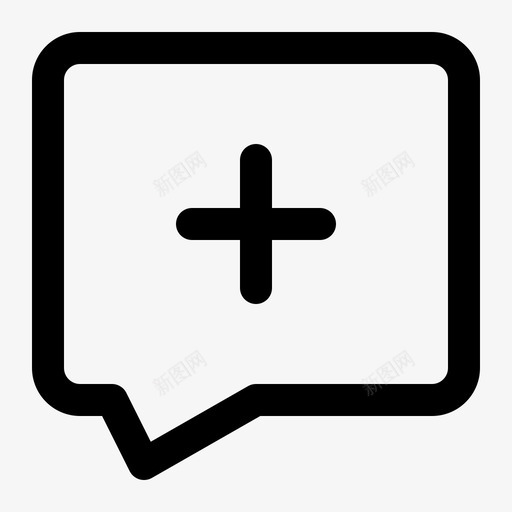 聊天添加交流svg_新图网 https://ixintu.com 聊天 添加 交流 交谈