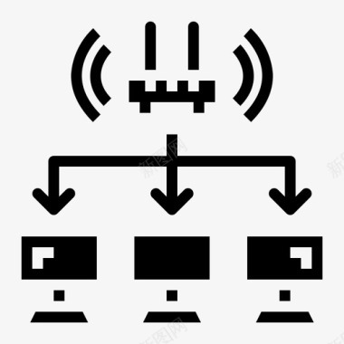 局域网计算机因特网图标