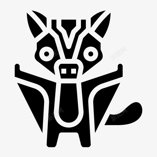 糖滑翔机动物有袋动物svg_新图网 https://ixintu.com 滑翔机 动物 宠物