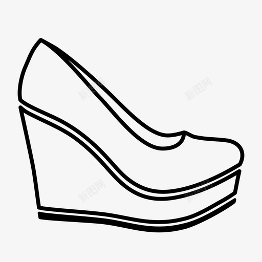 楔跟脚鞋具svg_新图网 https://ixintu.com 楔跟 跟脚 脚鞋具 鞋鞋