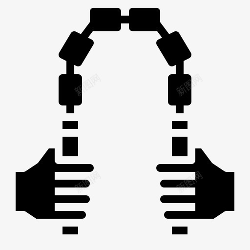 双节棍空手道忍者svg_新图网 https://ixintu.com 武器 节棍 空手道 忍者 固体