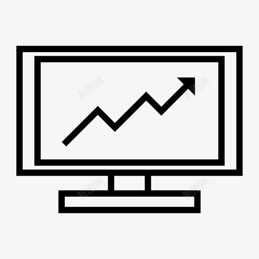 股票图表监视器svg_新图网 https://ixintu.com 图表 股票 监视器