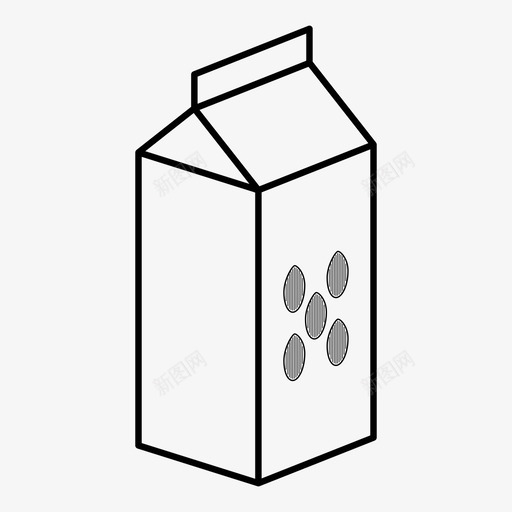 杏仁奶非奶制品植物奶svg_新图网 https://ixintu.com 杏仁 奶非 奶制品 植物 奶纯 素奶 坚果 果奶 各类