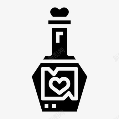 爱情药水化学烧瓶图标