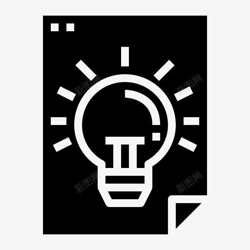 创意灯泡纸张svg_新图网 https://ixintu.com 创意 灯泡 纸张 技术 商业 实体 实体图 图标