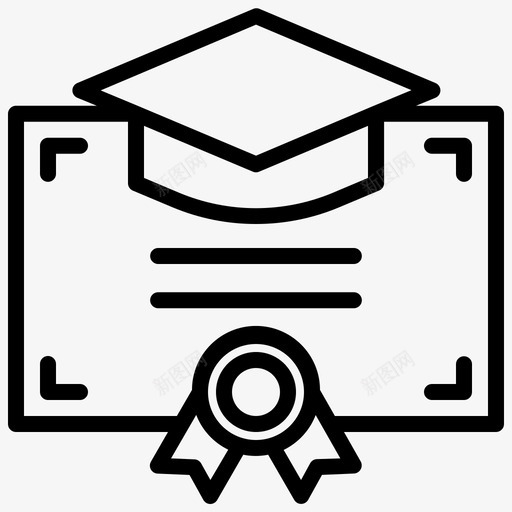 学位帽子证书svg_新图网 https://ixintu.com 学位 帽子 证书 文凭 大学