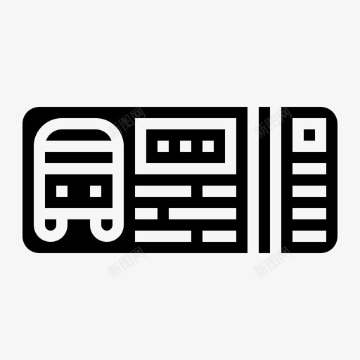 车票通行证交通svg_新图网 https://ixintu.com 车票 通行证 交通旅游 汽车站