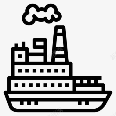 轮船海洋运输图标