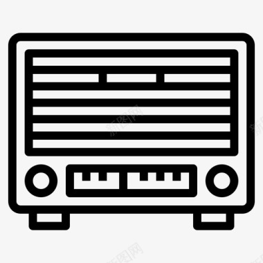 复古收音机电子技术图标