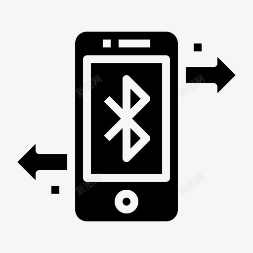 蓝牙通信多媒体svg_新图网 https://ixintu.com 蓝牙 通信 多媒体 无线 数据传输
