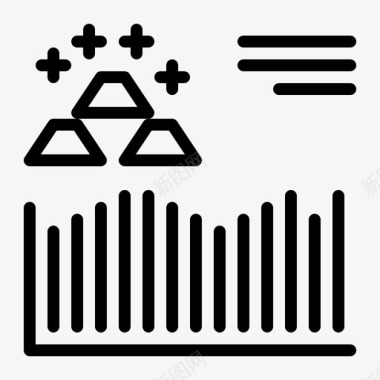 黄金利率黄金投资图表图标