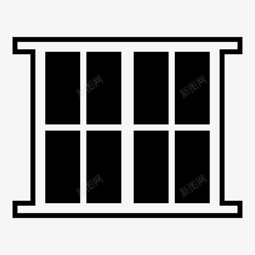 窗户建筑物框架svg_新图网 https://ixintu.com 窗户 建筑物 框架家 房子