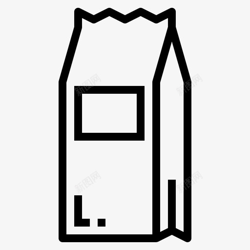 纸袋送货食物svg_新图网 https://ixintu.com 纸袋 送货 食物 午餐