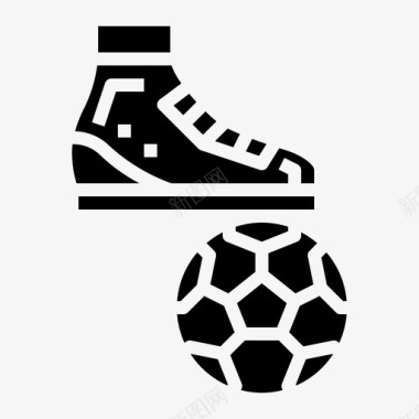 足球体育体育器材图标