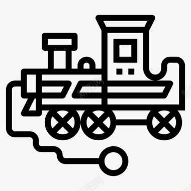 火车玩具运输图标