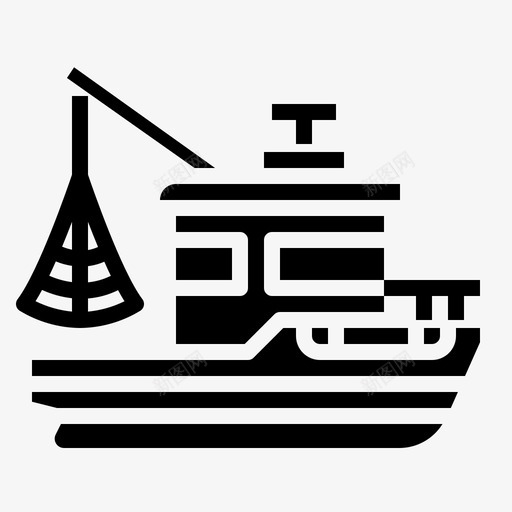拖网渔船船舶运输船svg_新图网 https://ixintu.com 拖网 渔船 船舶 运输船