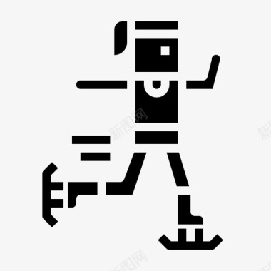 滑冰比赛人图标