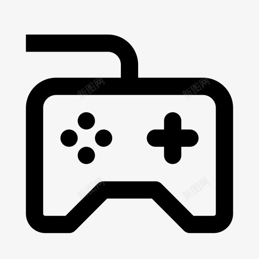 gamepad控制器玩家svg_新图网 https://ixintu.com 游戏 控制器 玩家 多媒体 线路