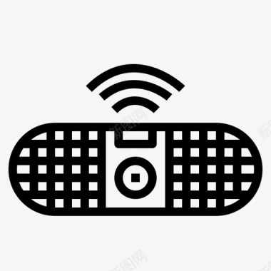 蓝牙收音机便携式扬声器图标