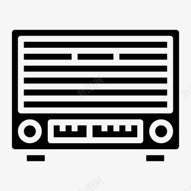 复古收音机电子技术图标