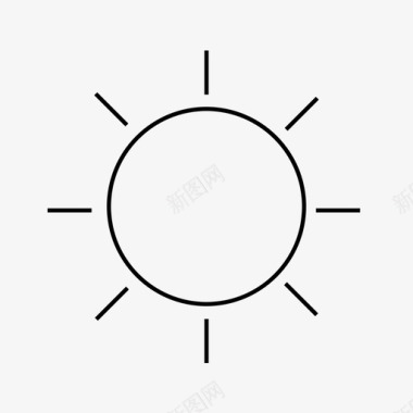 太阳模式焦点照片图标