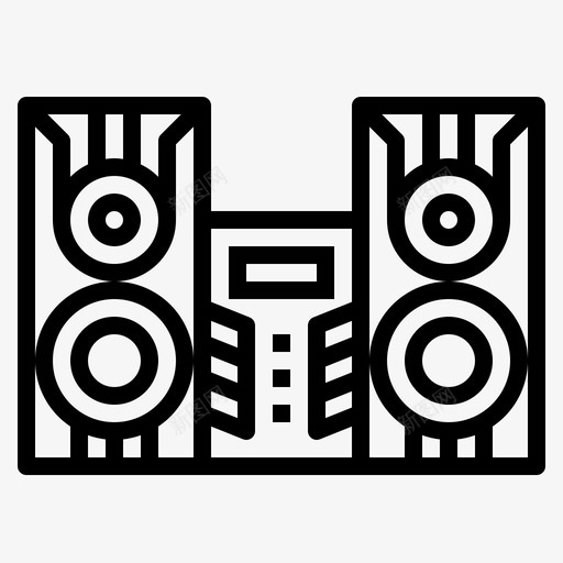 立体声音频电子设备svg_新图网 https://ixintu.com 立体声 音频 电子设备 扬声器