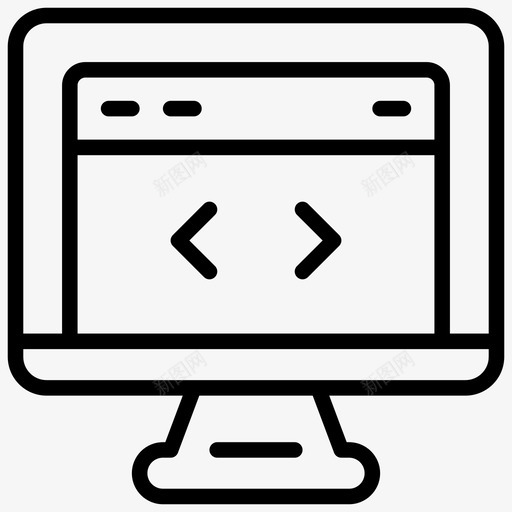 网页浏览器开发者网页设计svg_新图网 https://ixintu.com 网页 网页浏览 浏览器 开发者 网页设计