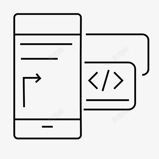移动后端应用程序开发svg_新图网 https://ixintu.com 移动 后端 应用 程序开发 消息 开发 图标