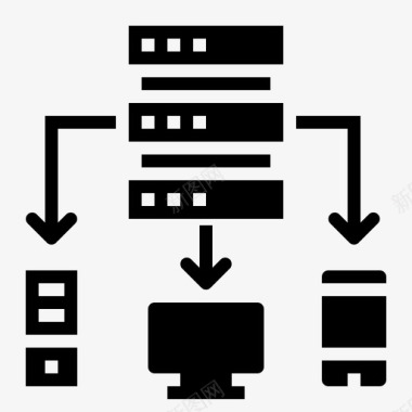 服务器技术数据库网络图标