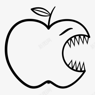 苹果可食用食物图标