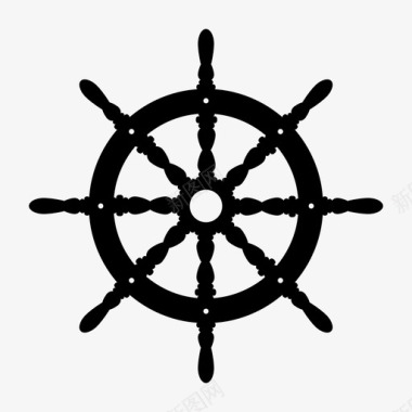 方向盘水手海图标