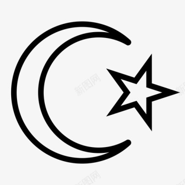伊斯兰教信仰上帝图标