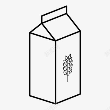燕麦奶牛奶替代品非奶制品图标