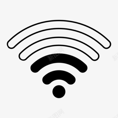 wifi酒吧连接图标