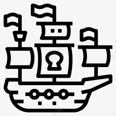 海盗古董护卫舰图标