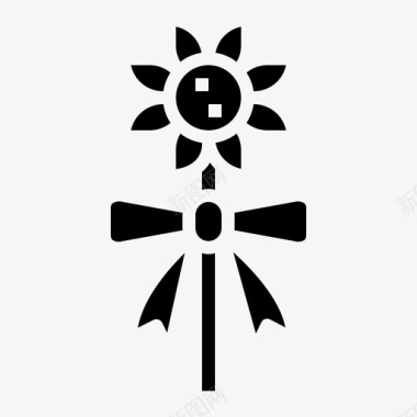 花卉花束向日葵图标