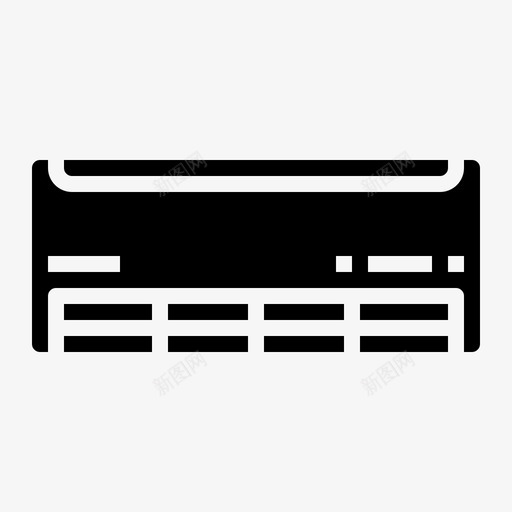 空调制冷电子svg_新图网 https://ixintu.com 空调 空调制冷 电子 机械 家具 实心 图标