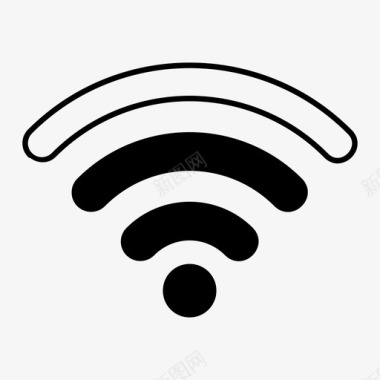 wifi酒吧连接图标