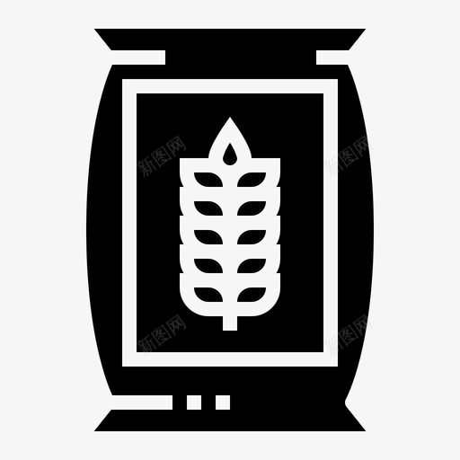 粮食袋食品袋svg_新图网 https://ixintu.com 粮食 食品袋 小麦 固体