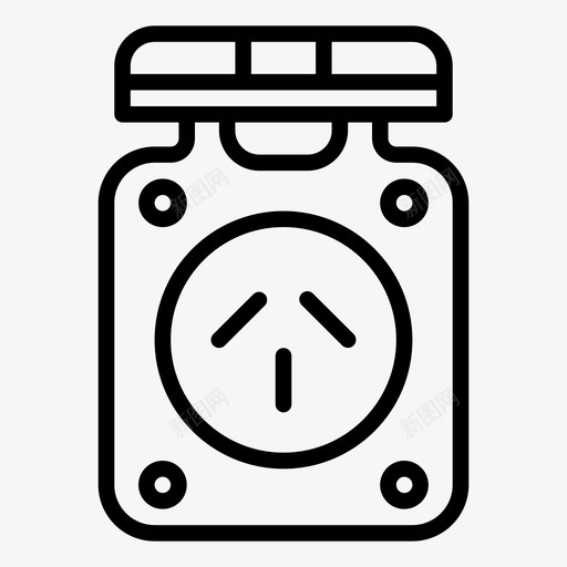 电插座野营svg_新图网 https://ixintu.com 插座 野营