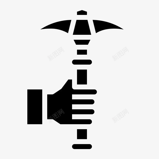 武器斧头手svg_新图网 https://ixintu.com 武器 斧头 战争 坚固