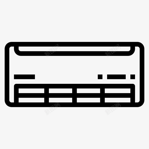 空调制冷电子svg_新图网 https://ixintu.com 空调 空调制冷 电子 机器 家具 图标