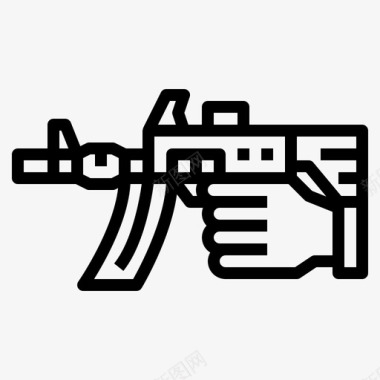 机关枪手射击图标