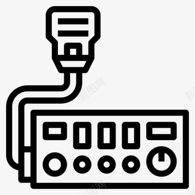 公民波段无线电通信收发机图标