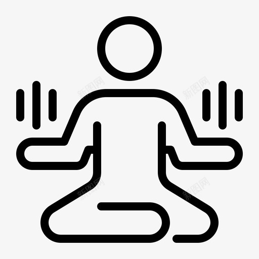 瑜伽练习健身冥想svg_新图网 https://ixintu.com 瑜伽 练习 锻炼 健身 冥想 健身房