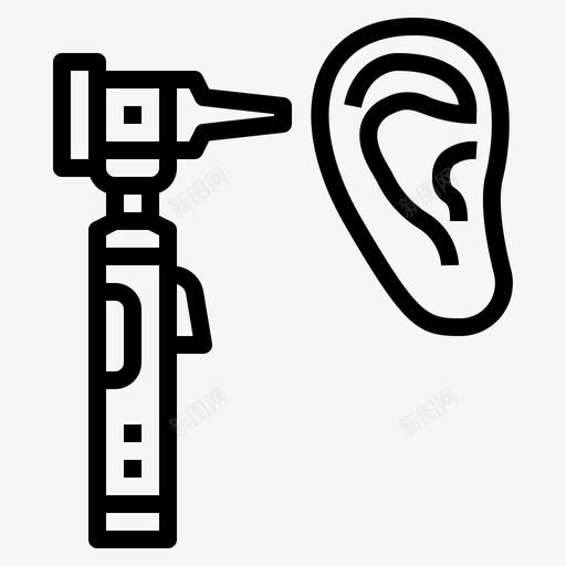 耳镜耳朵保健svg_新图网 https://ixintu.com 耳镜 耳朵 保健 工具 健康 图标