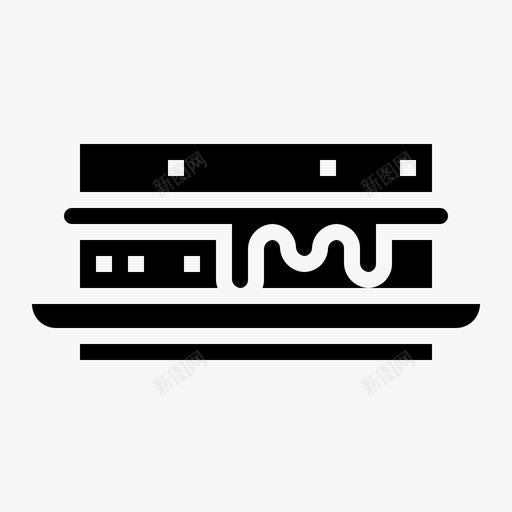 冰激凌三明治甜点烤奶酪svg_新图网 https://ixintu.com 冰激凌 三明治 甜点 奶酪 夏天