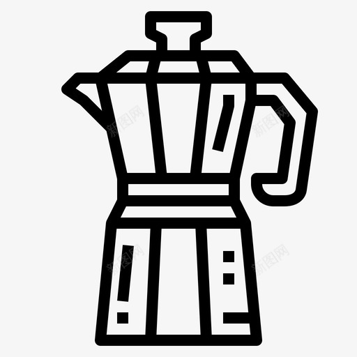 采购产品莫卡壶莫卡壶咖啡机svg_新图网 https://ixintu.com 莫卡壶 采购 产品 咖啡机 饮料 厨房用具 咖啡店 图标