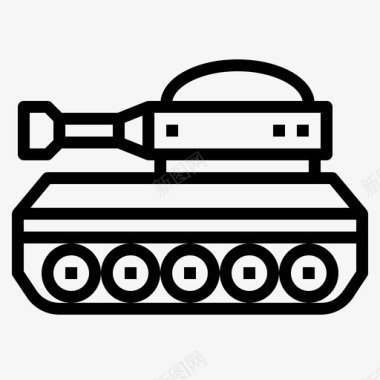 坦克军事运输图标